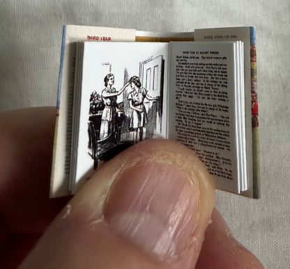 Third Year At Malory Towers miniature 1:12 scale 2x3 detachable dust jacket