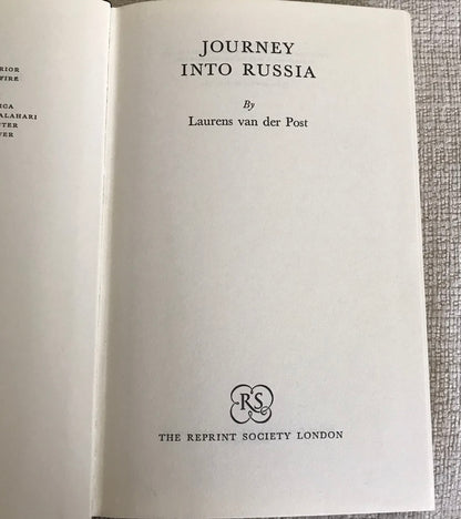 1965 Journey Into Russia - Laurens Van Der Post (Reprint Society) Leather