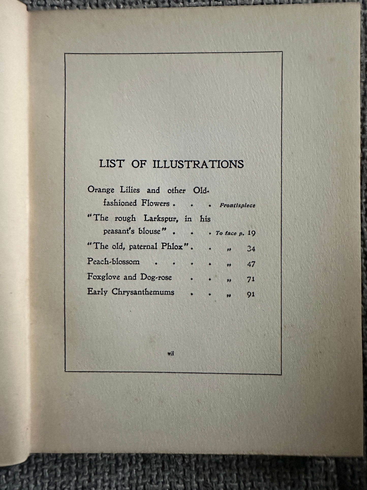 1906*1st* Old Fashioned Flowers & Other Open-Air Essays - Maurice Maeterlinck (Illust G. S. Elgood) George Allen Pub