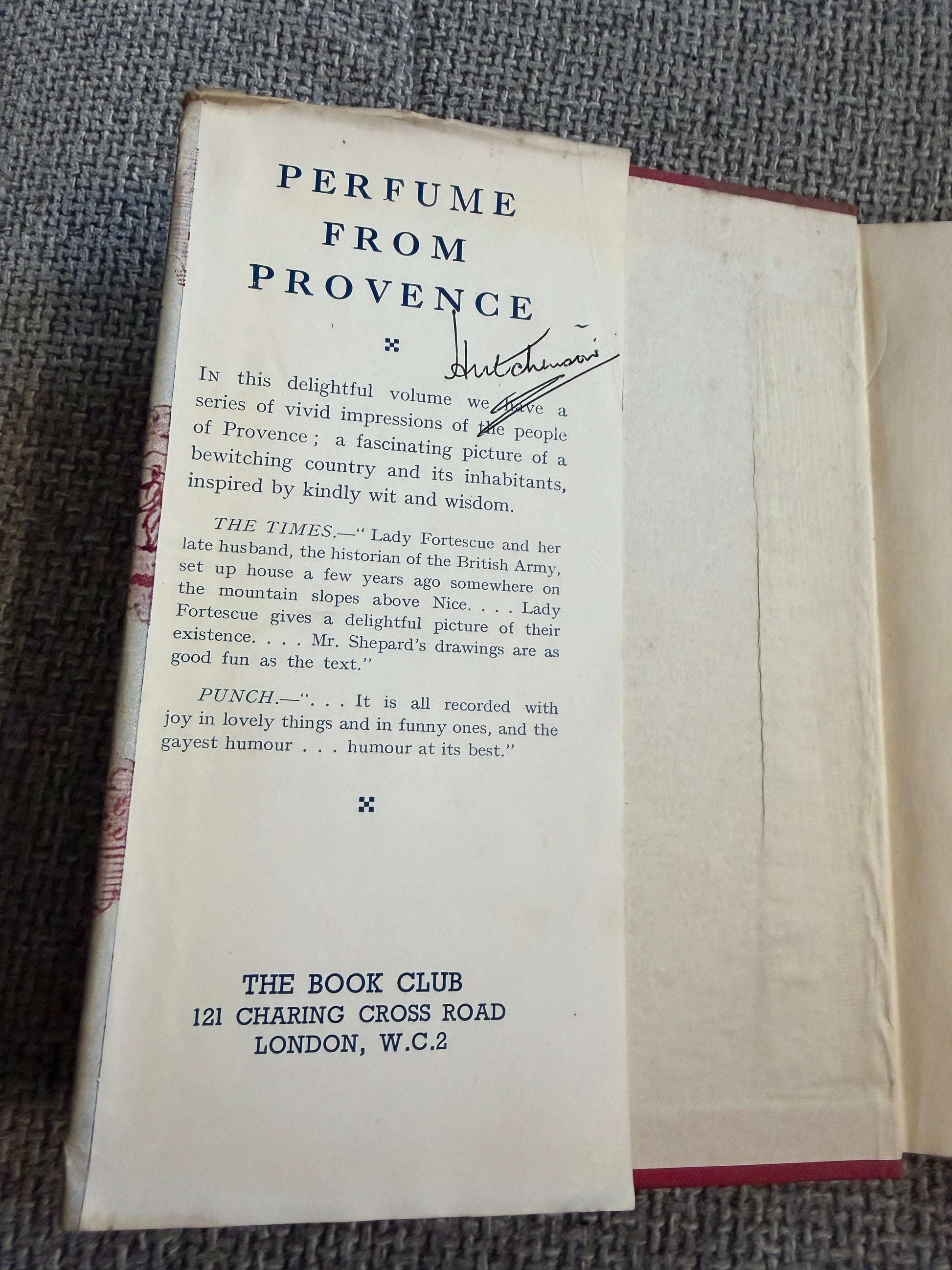 1946 Perfume From Provence - Winifred Fortescue (Book Club) E. H. Shepard illustrations - Honeyburn Books (UK)