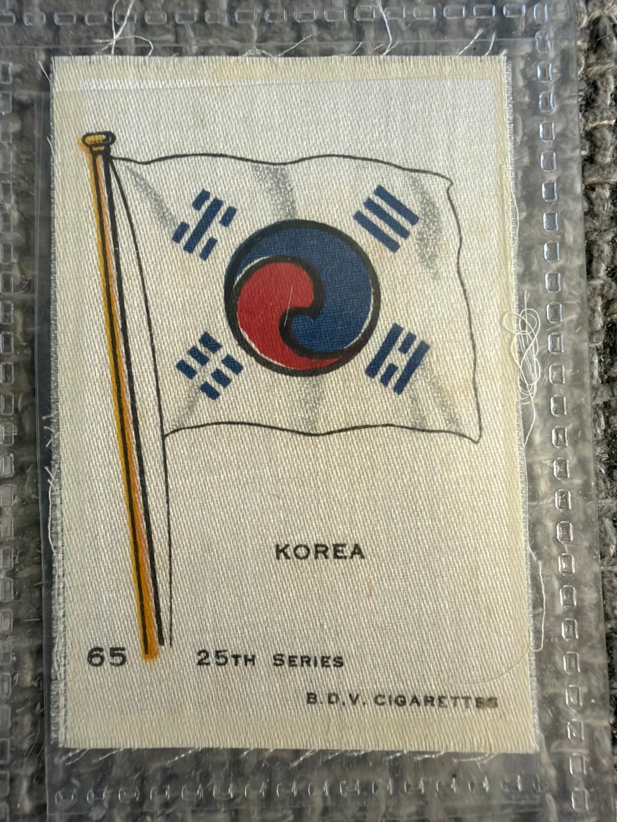 12 x Vintage B.D.V. Cigarette Silks — 25th Series World & Royal Flags — c.1910s