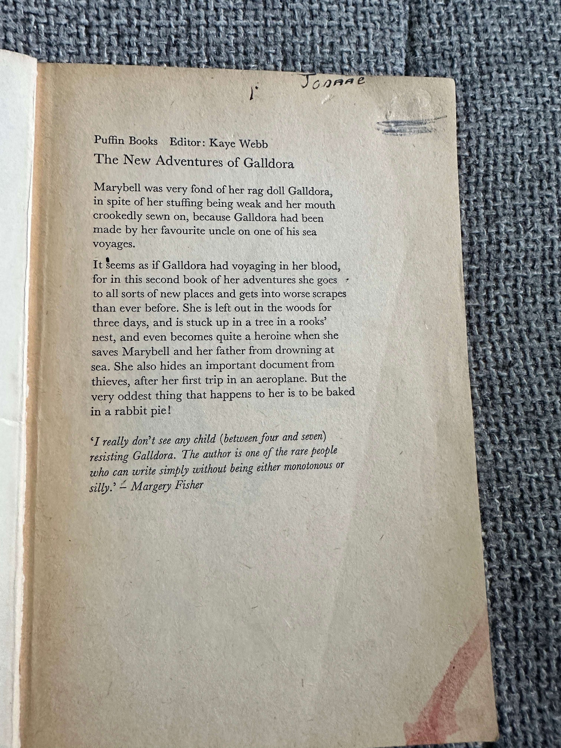 1970 The New Adventures Of Galldora - Modwena Sedgwick (Diana John Illust) Young Puffin Book