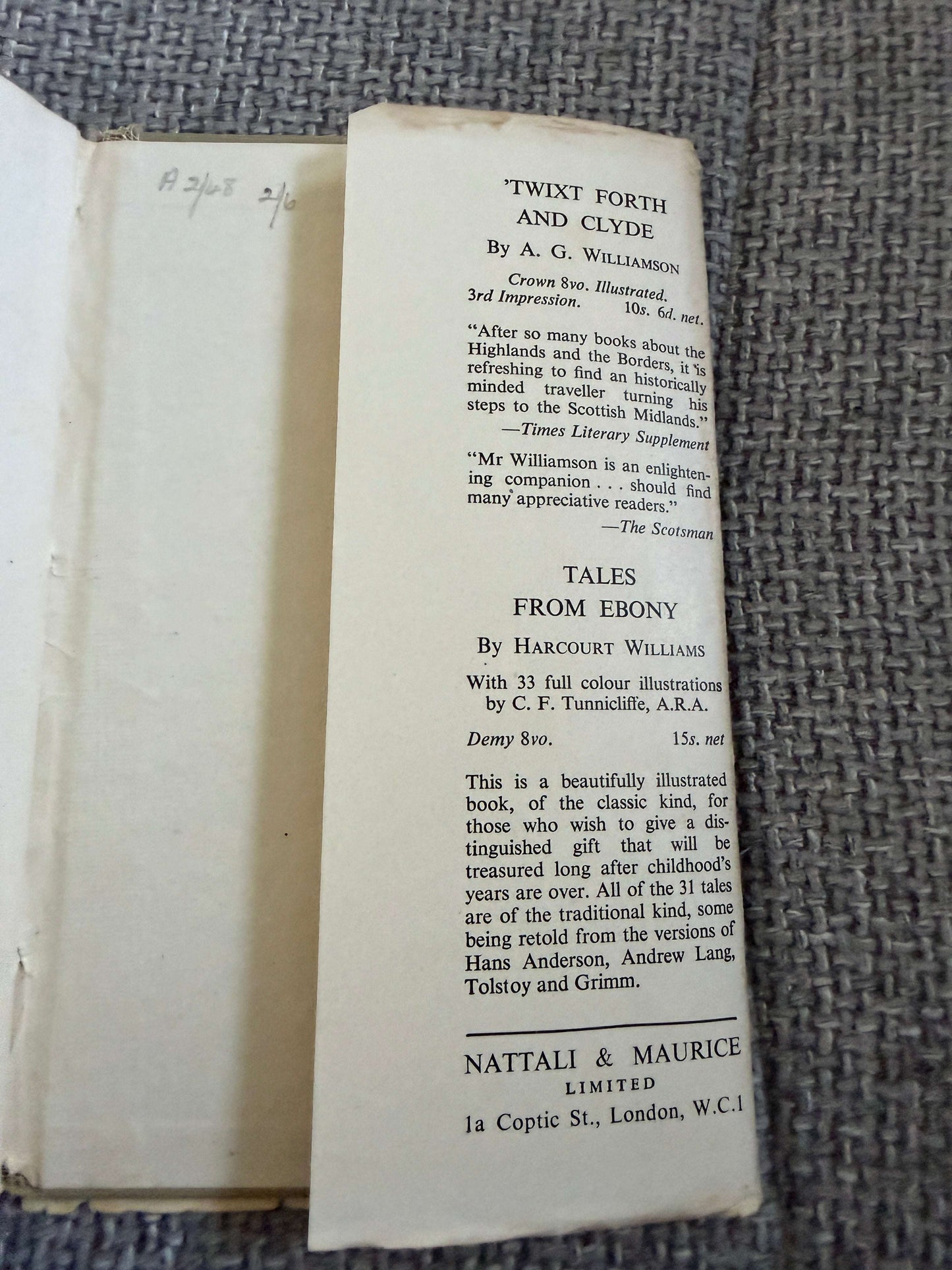 1947 The Specialist - Charles Sale (William Kermode illustration) Nattali & Maurice Ltd - Honeyburn Books (UK)
