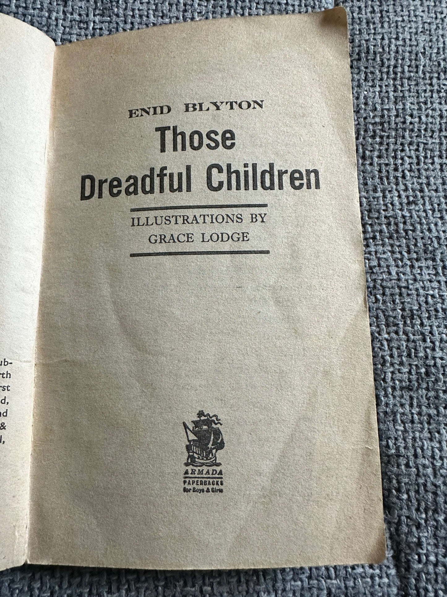 1967 Those Dreadful Children - Enid Blyton (Grace Lodge Illust) Armada 2/6d