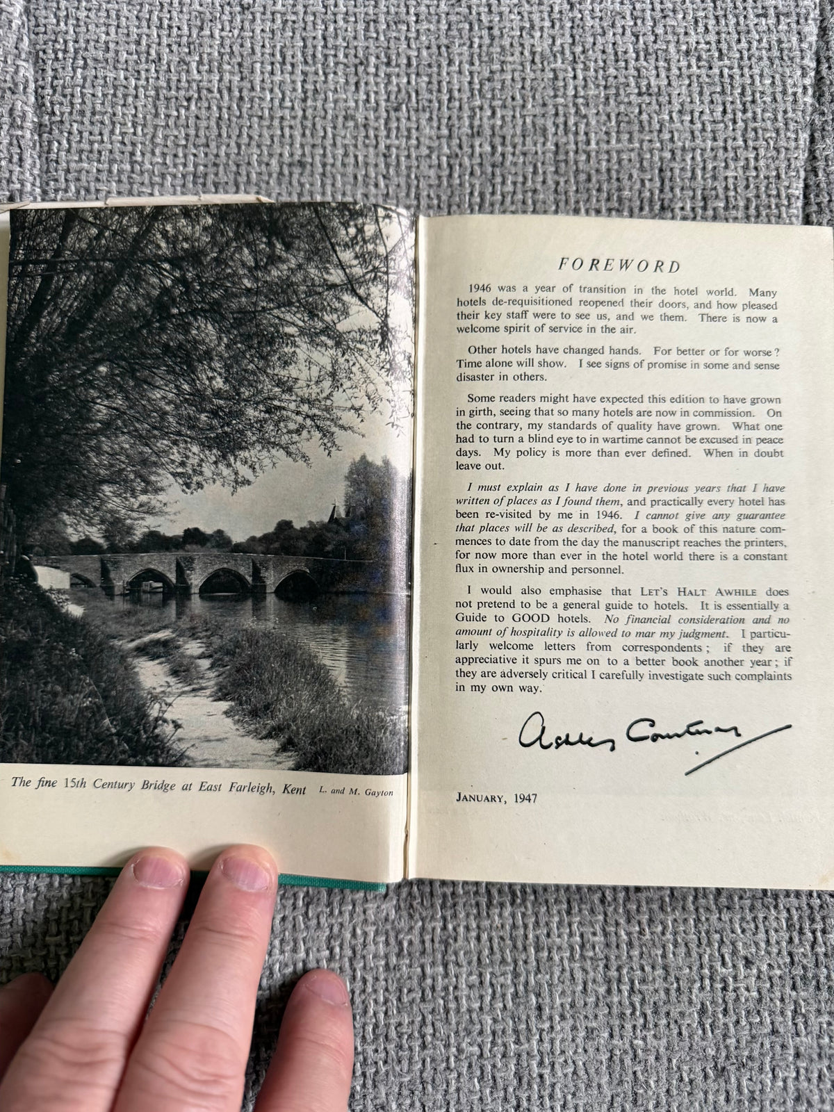 1947 Let’s Halt Awhile - Ashley Courtenay (Simpkin Marshall (1941) Ltd
