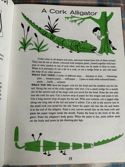 1963 The Big Book Of Things To Do & Make - Helen Jill Fletcher(Illust Ingrid Fetz) Odhams Press Ltd