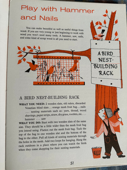 1963 The Big Book Of Things To Do & Make - Helen Jill Fletcher(Illust Ingrid Fetz) Odhams Press Ltd