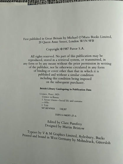 1987 Ustinov In Russia - Peter Ustinov (Michael O’Mara Books Ltd)