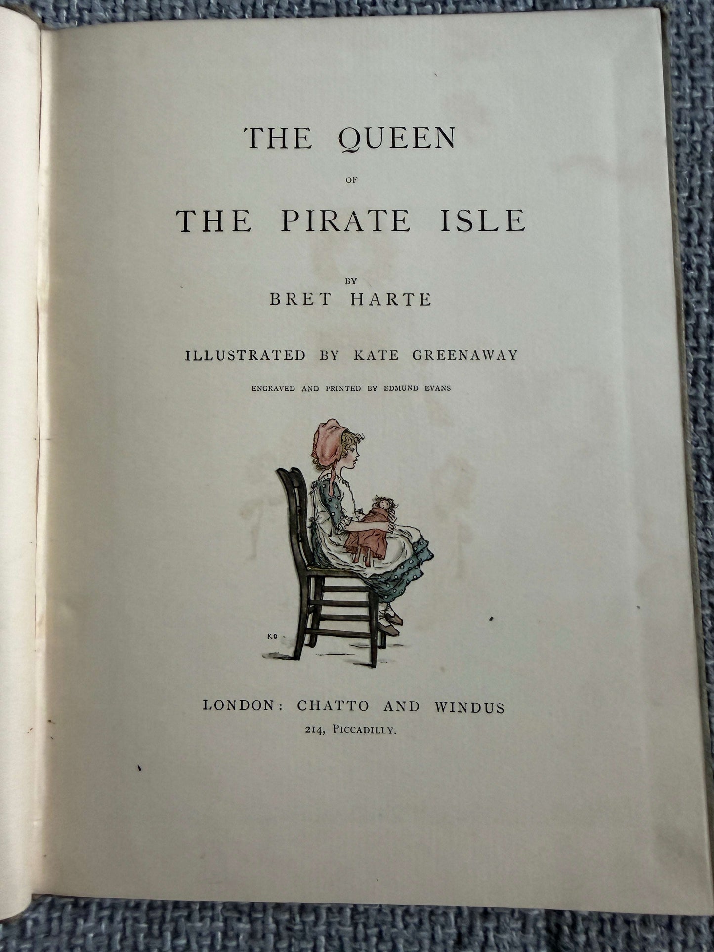1885*1st* The Queen Of The Pirate Isle - Bret Harte (Kate Greenaway) (Chatto & Windus)