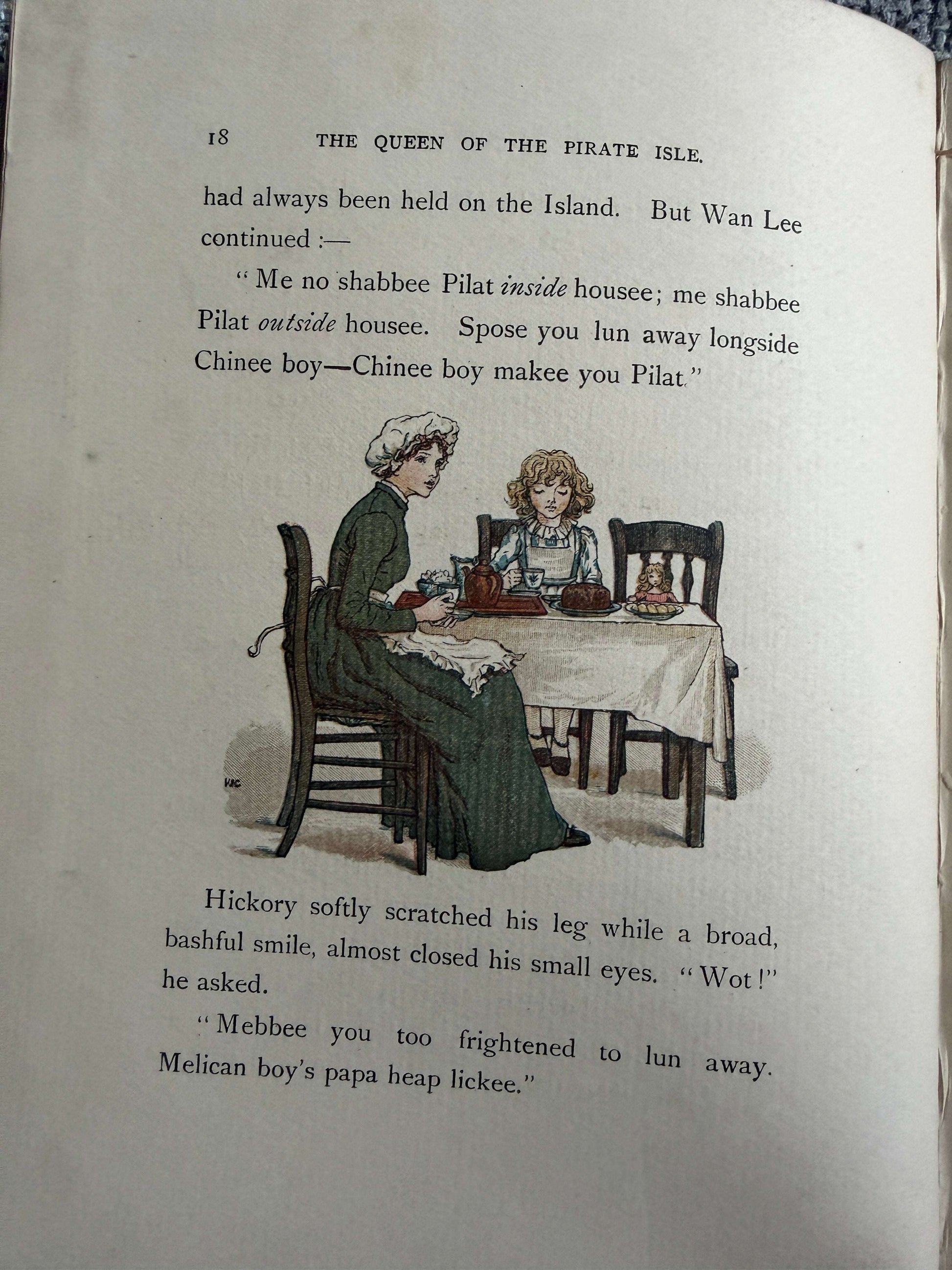 1885*1st* The Queen Of The Pirate Isle - Bret Harte (Kate Greenaway) (Chatto & Windus)