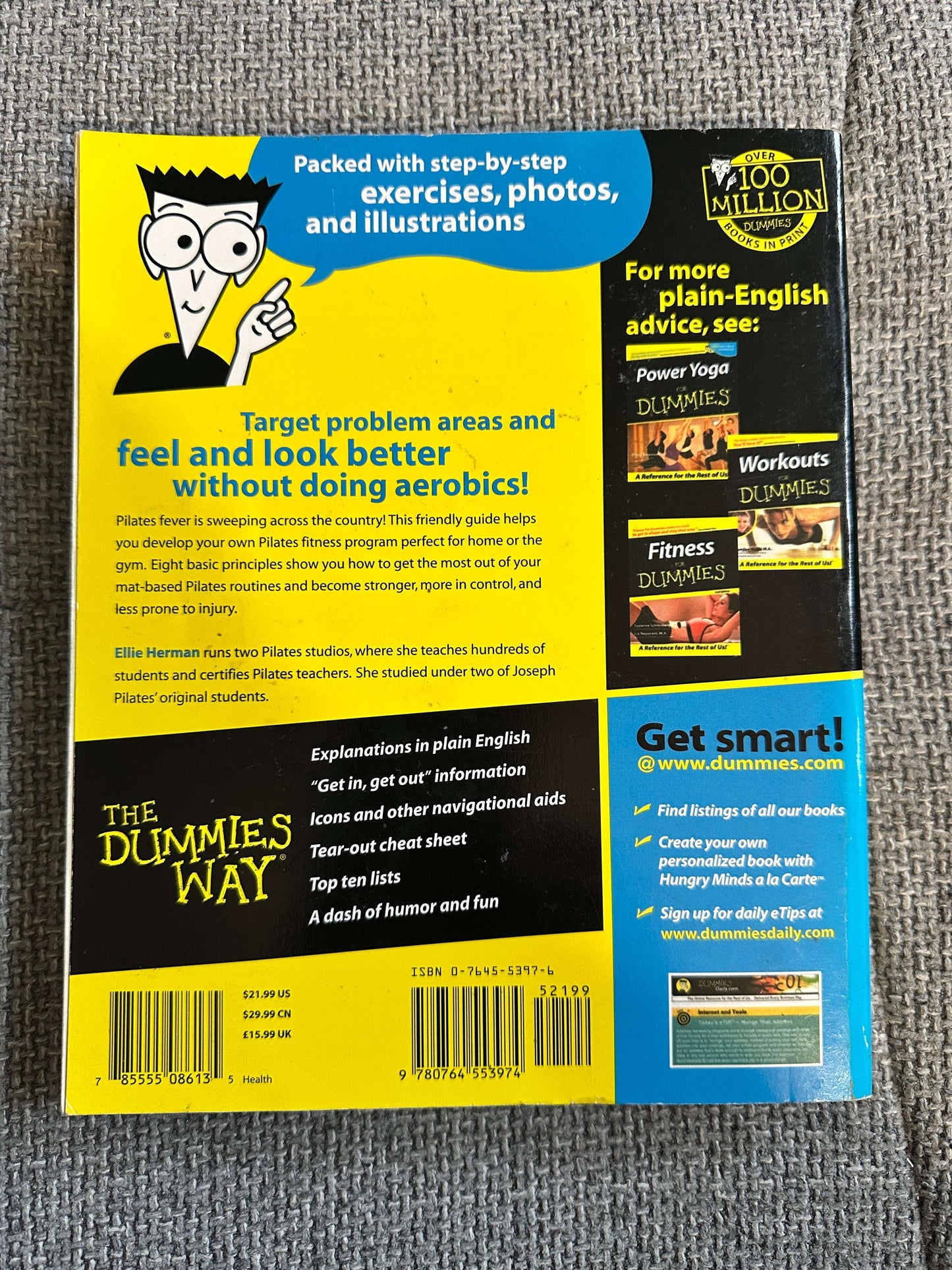 2002 Pilates For Dummies - Ellie Herman (Hungry Minds)