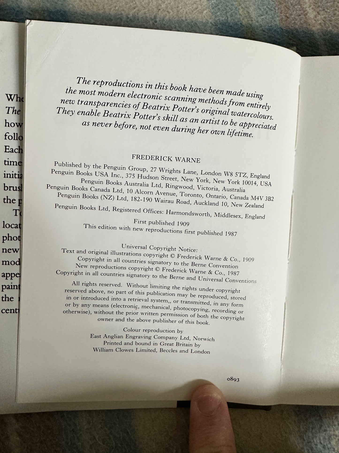 1987 The Tale Of The Flopsy Bunnies - Beatrix Potter(Frederick Warne & Co Ltd.