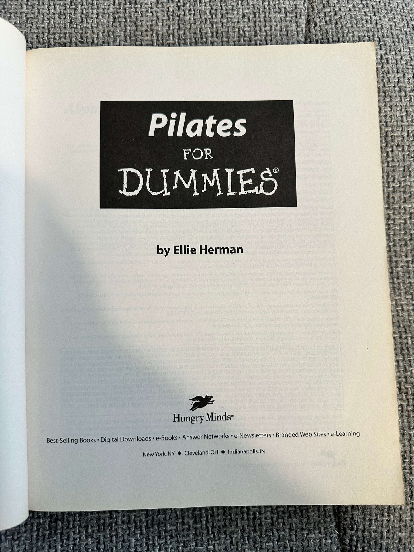 2002 Pilates For Dummies - Ellie Herman (Hungry Minds)
