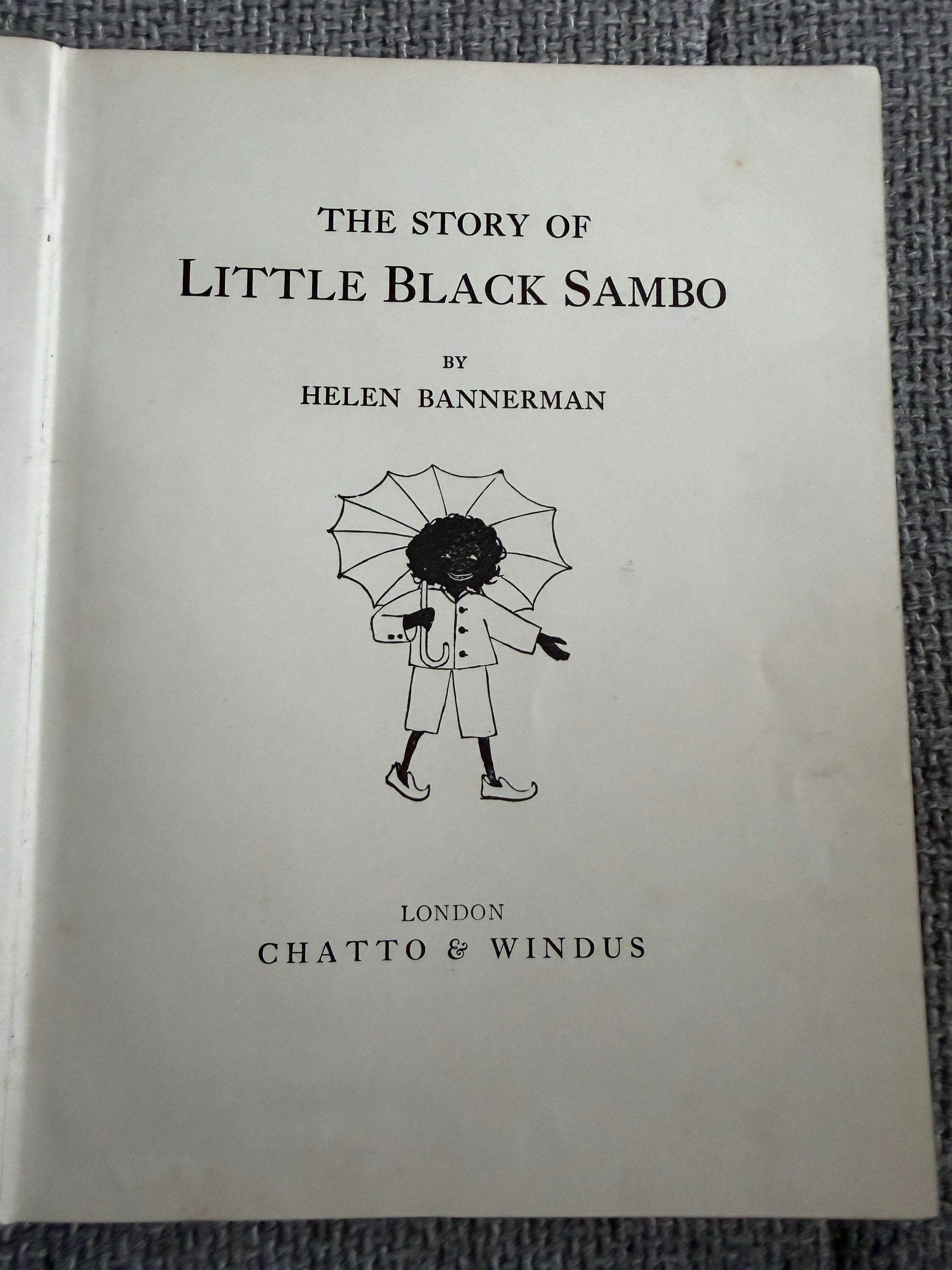 1940 The Story Of Little Black Sambo - Helen Bannerman (Chatto & Windus)