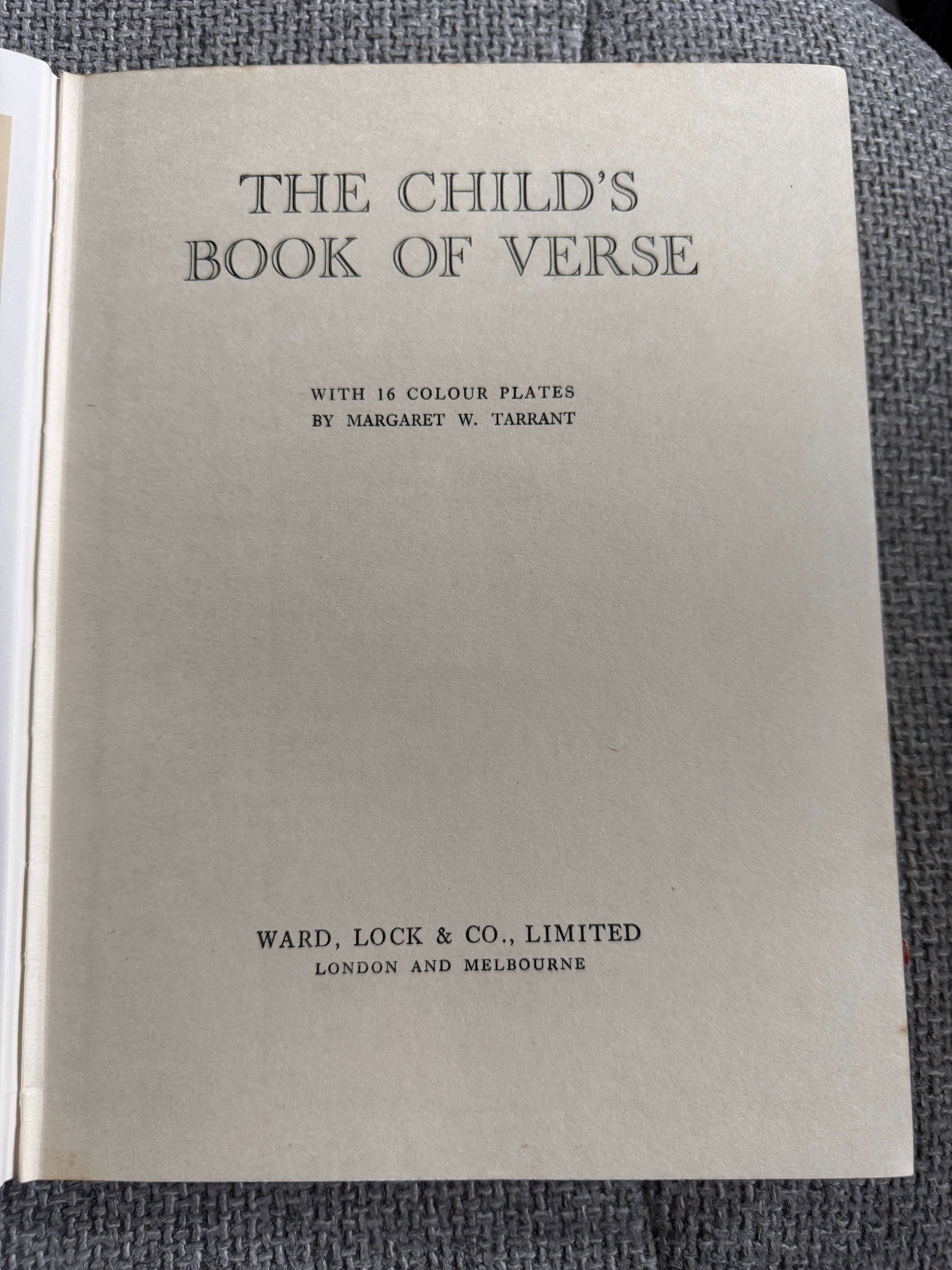 1951 The Child’s Garden Of Verses - Margaret W. Tarrant (Ward Lock & Co Ltd)