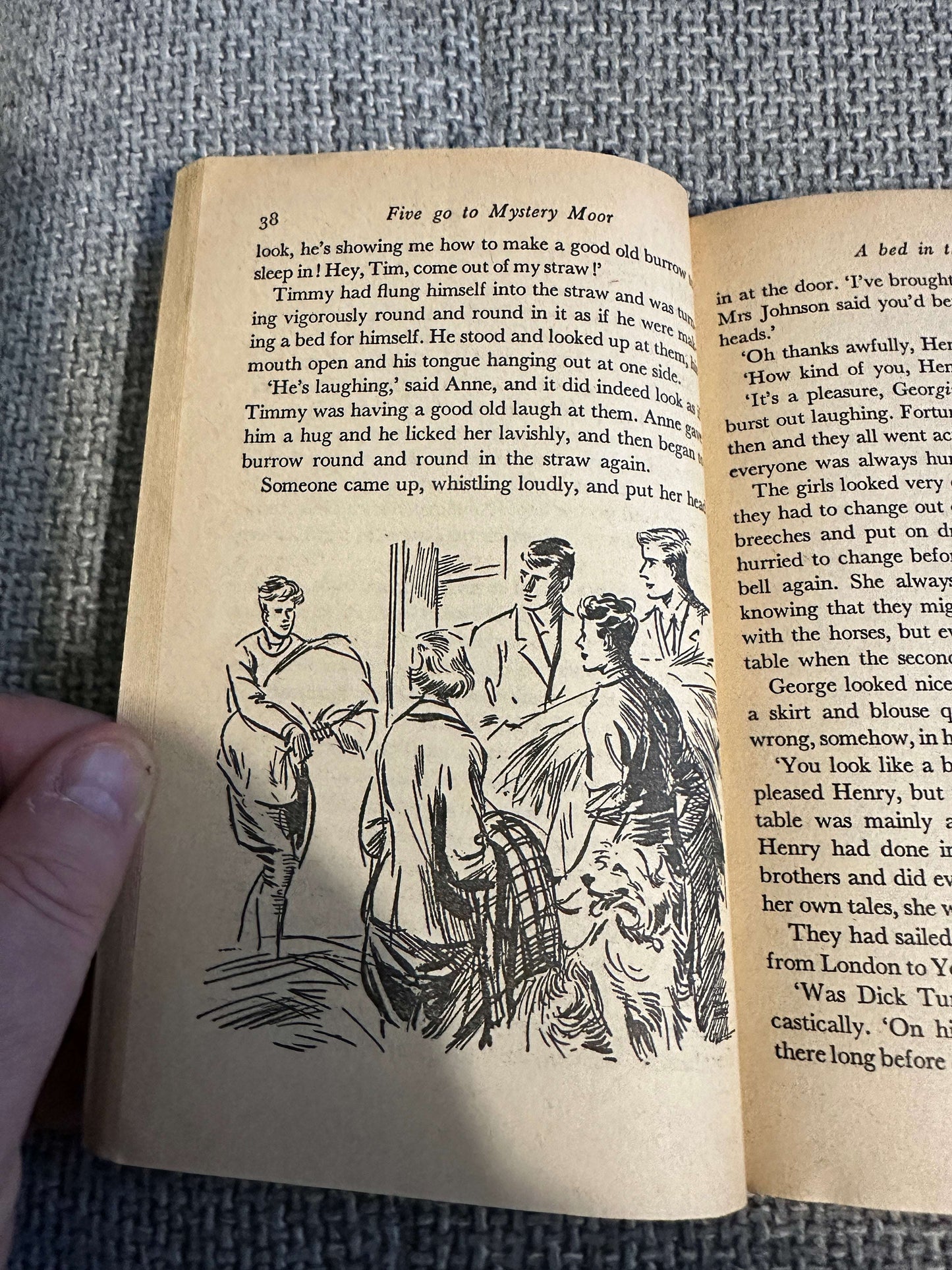 1971 Five Go To Mystery Moor - Enid Blyton (Eileen Soper Illust) Green Knight Books