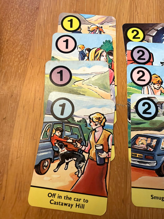 1978 The Famous Five Adventures (Card Game Complete) Enid Blyton (Pepys Game)