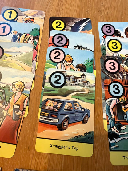 1978 The Famous Five Adventures (Card Game Complete) Enid Blyton (Pepys Game)