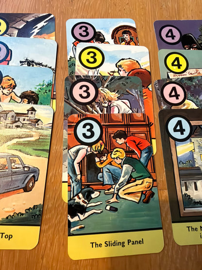1978 The Famous Five Adventures (Card Game Complete) Enid Blyton (Pepys Game)