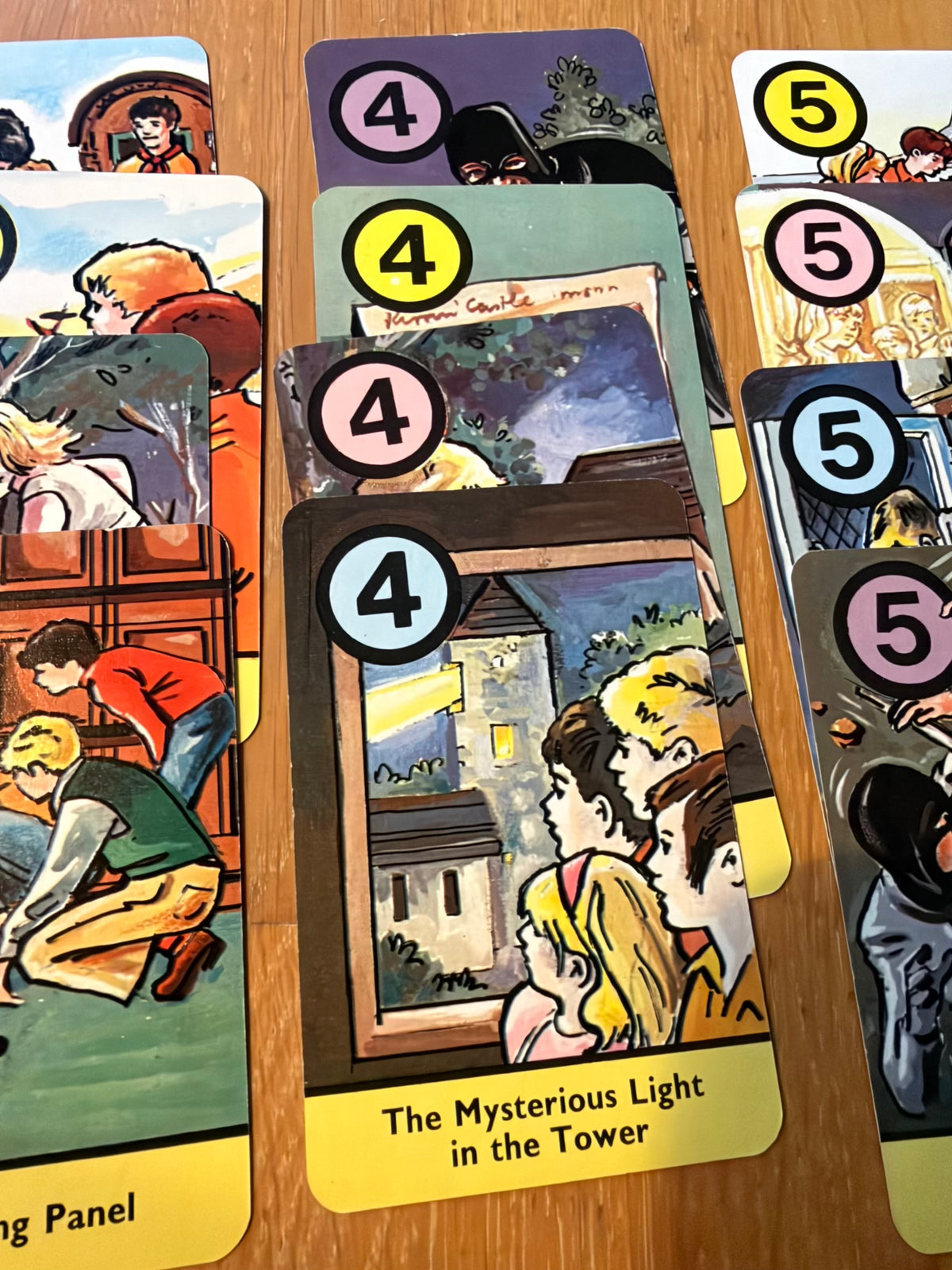 1978 The Famous Five Adventures (Card Game Complete) Enid Blyton (Pepys Game)