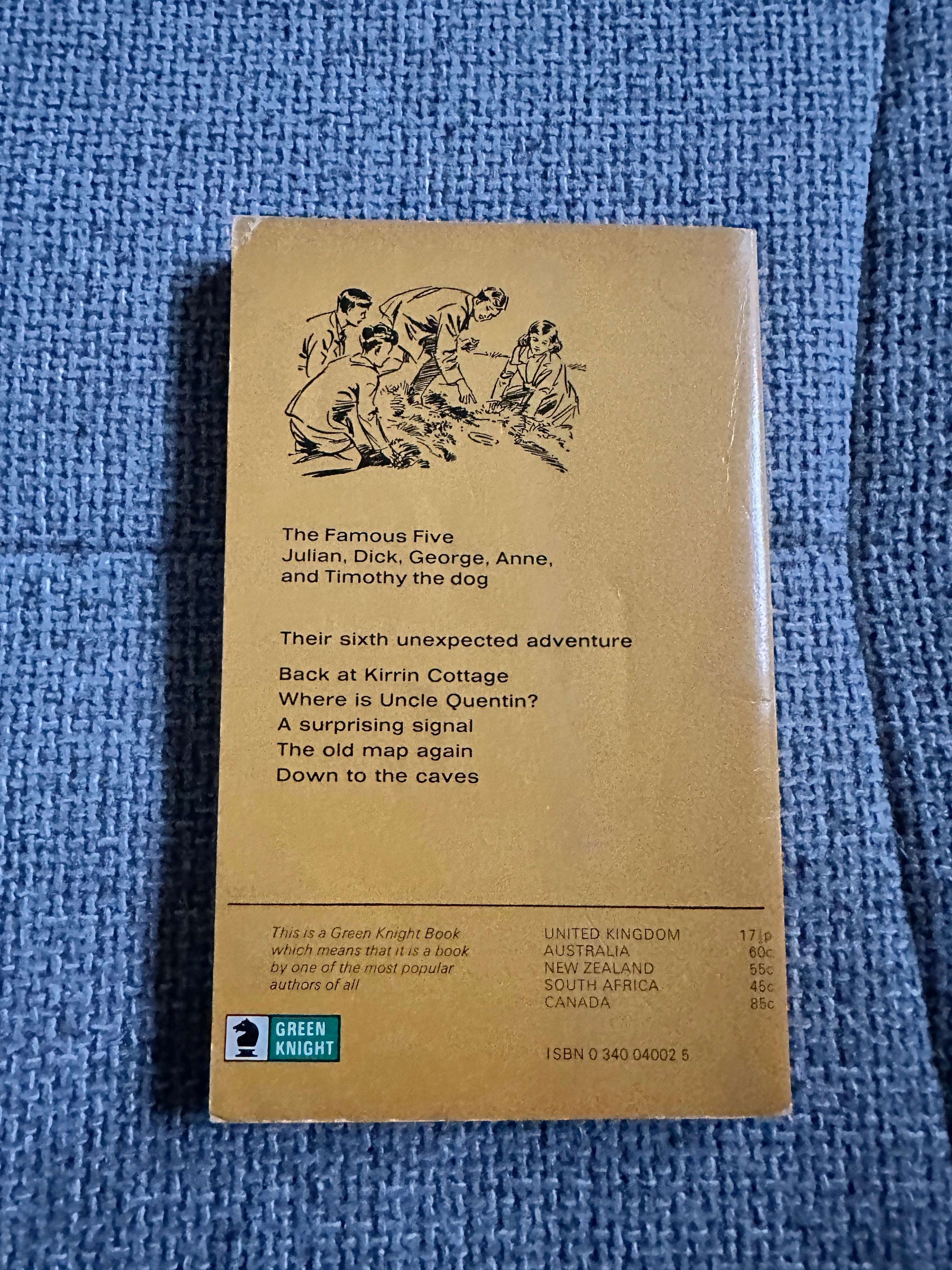 1971 Five On Kirrin Island Again - Enid Blyton (Eileen Soper Illust) Green Knight