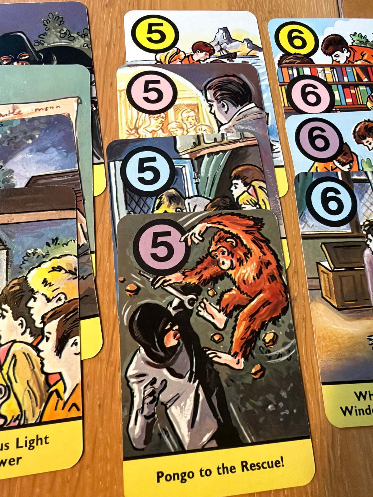 1978 The Famous Five Adventures (Card Game Complete) Enid Blyton (Pepys Game)