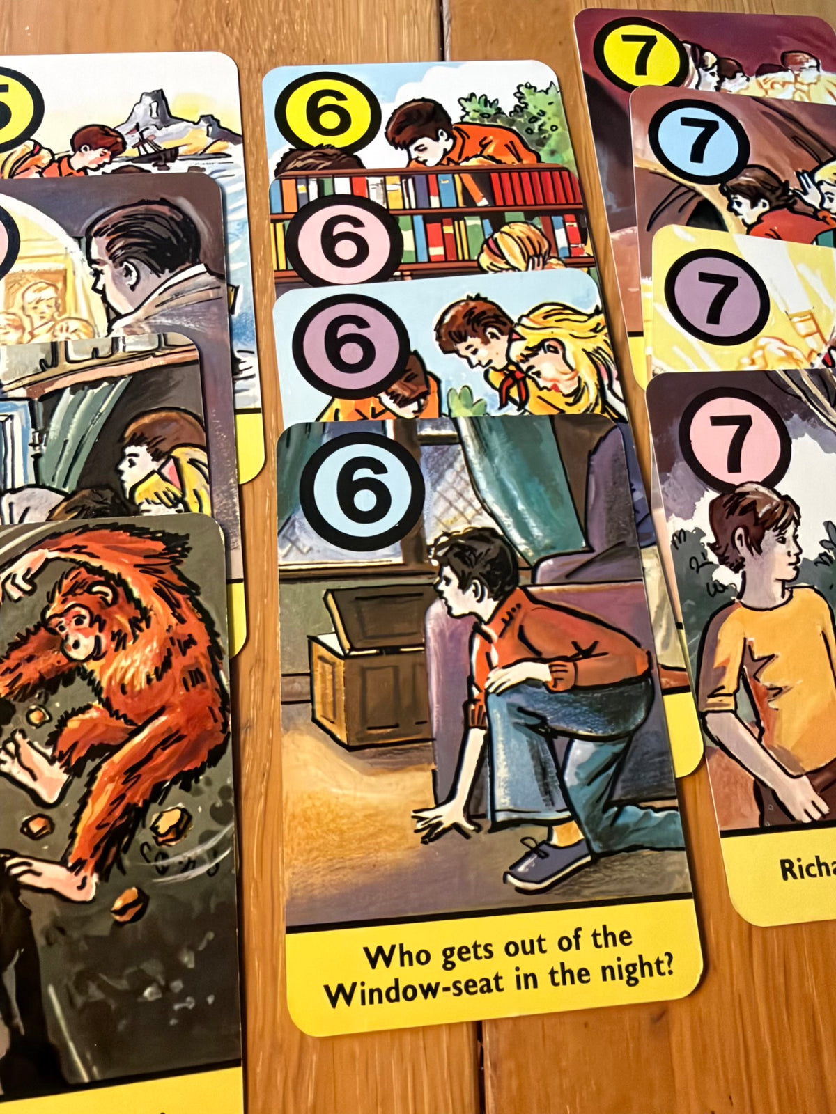 1978 The Famous Five Adventures (Card Game Complete) Enid Blyton (Pepys Game)