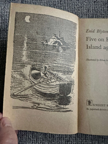 1971 Five On Kirrin Island Again - Enid Blyton (Eileen Soper Illust) Green Knight