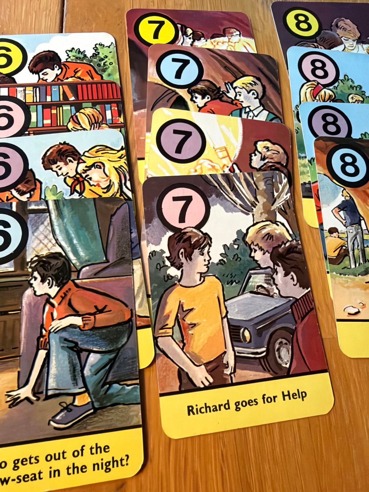 1978 The Famous Five Adventures (Card Game Complete) Enid Blyton (Pepys Game)