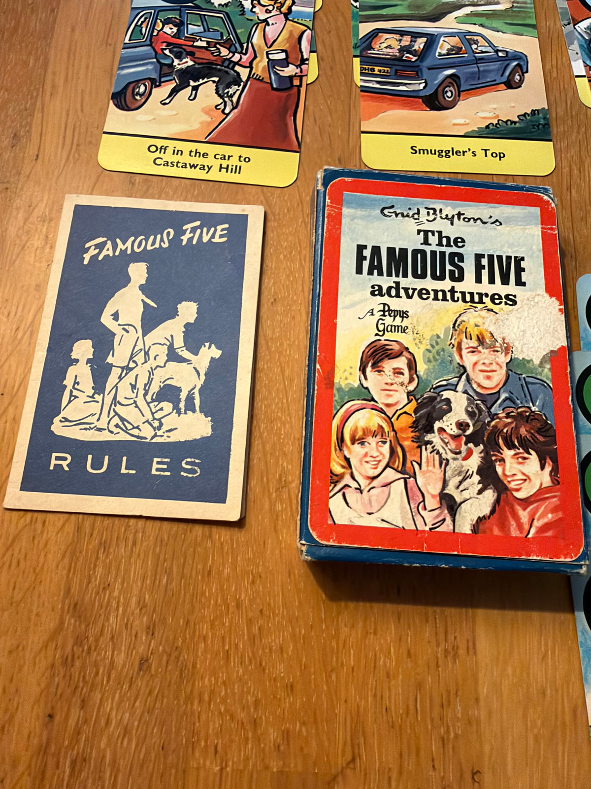 1978 The Famous Five Adventures (Card Game Complete) Enid Blyton (Pepys Game)