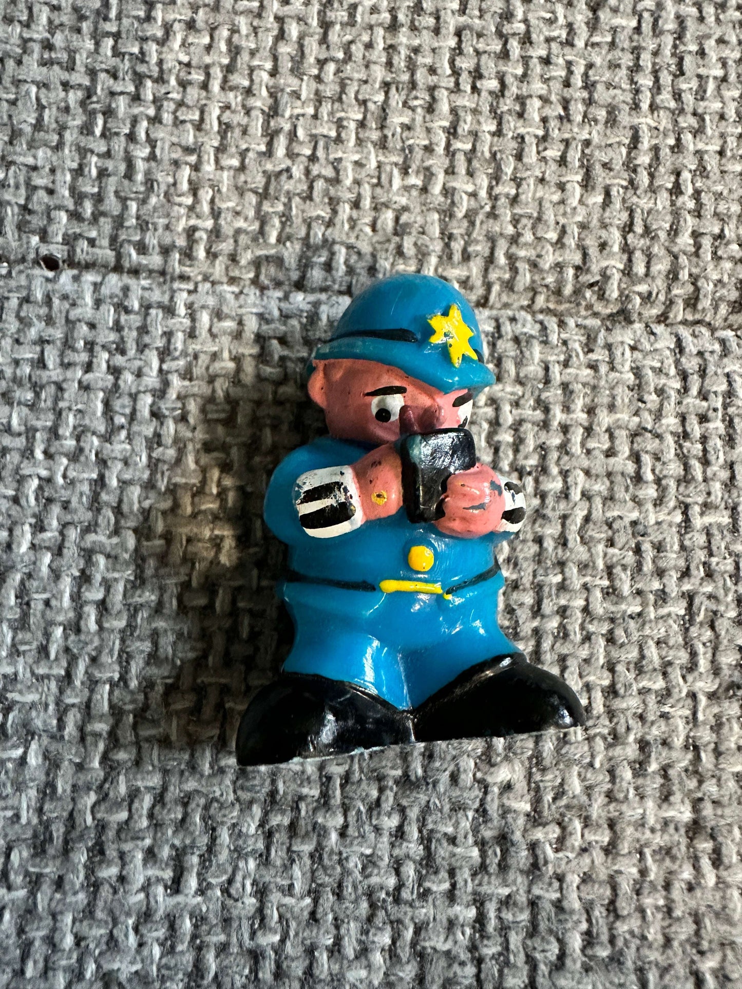 1” Tall PC Plod (Noddy) made in Hong Kong (1975) Plastic