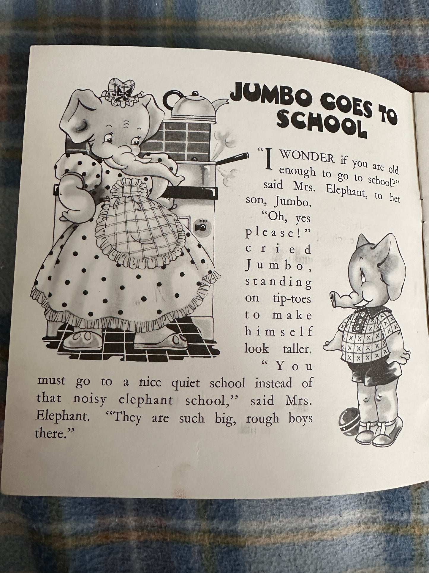 1950’s Jumbo Goes To School - Violet M. Williams(Dean & Son Ltd)