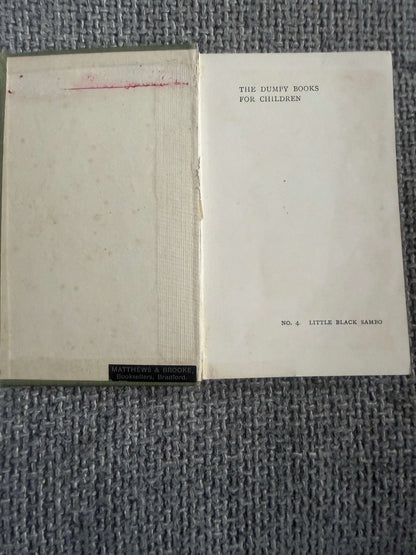 1911 The Story Of Little Black Sambo - Helen Bannerman (Chatto & Windus)