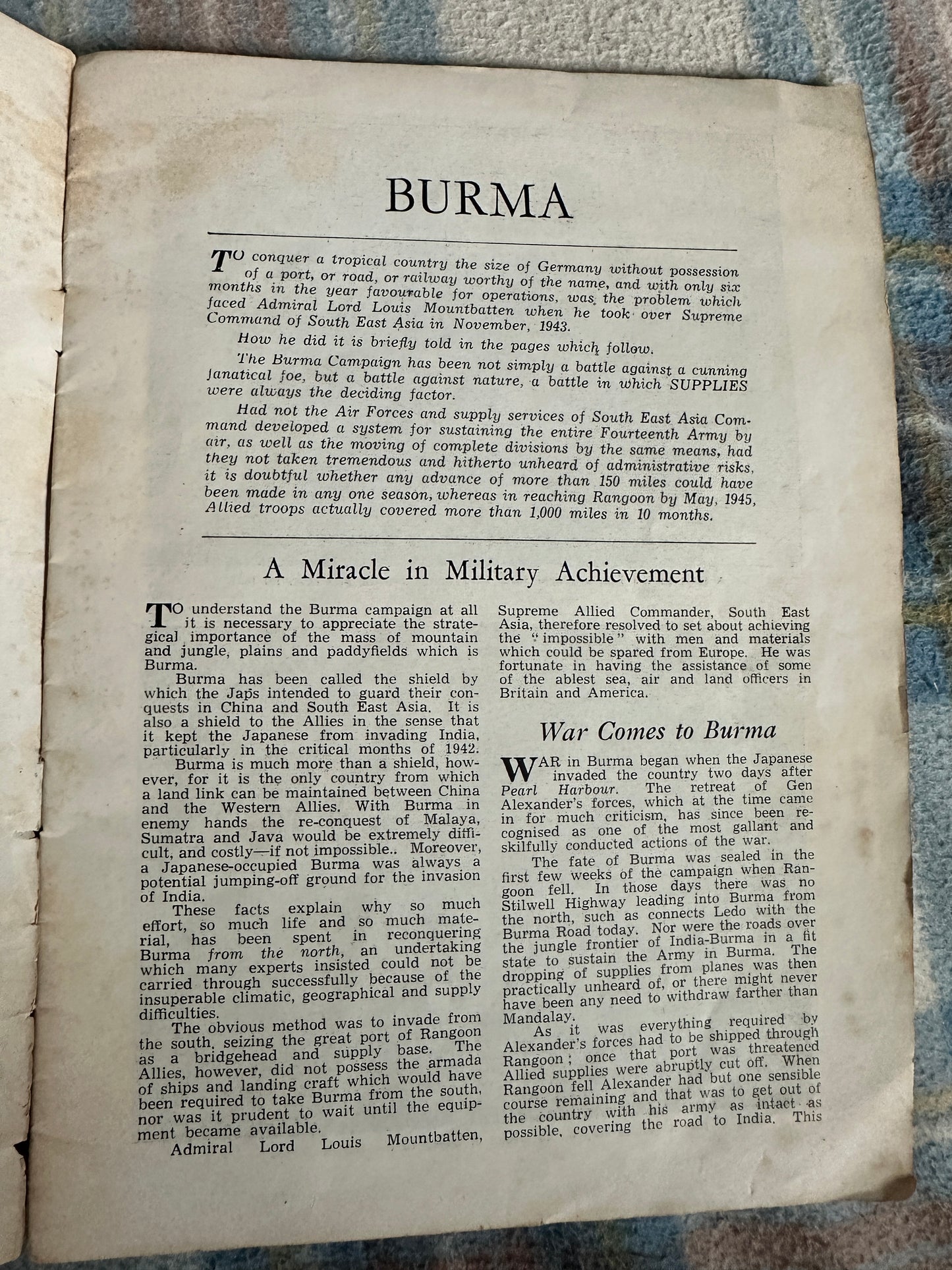 1943 Burma A Miracle In Military Achievement