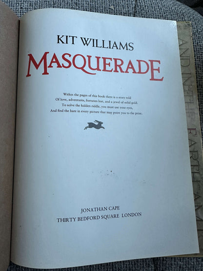 1997 Masquerade - Kit Williams (Jonathan Cape)