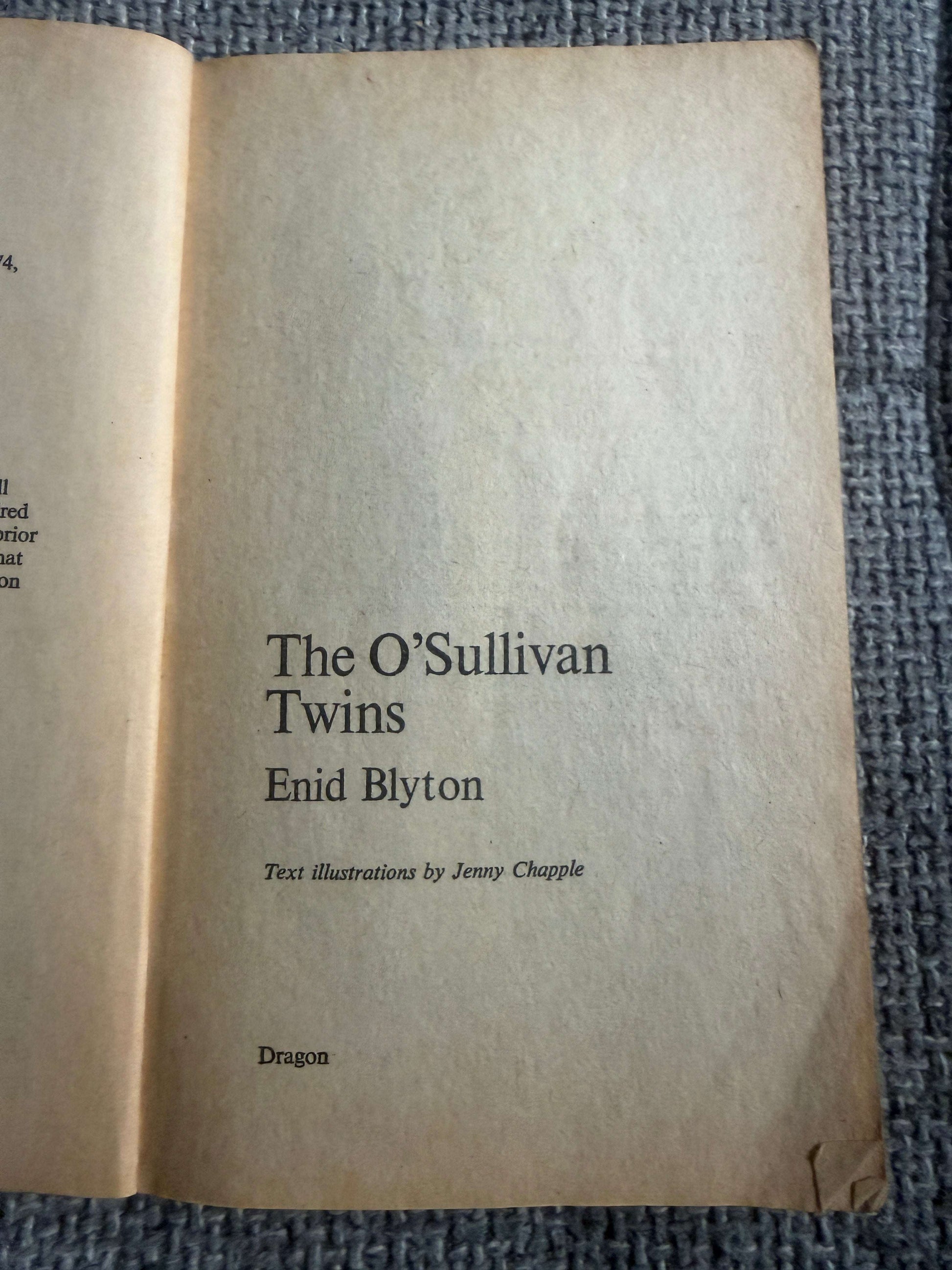 1985 The O’Sullivan Twins - Enid Blyton (Jenny Chapple illust) Dragon