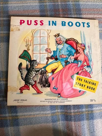 1959 Puss In Boots (The Talking Story Book) German/English Heide Verlag