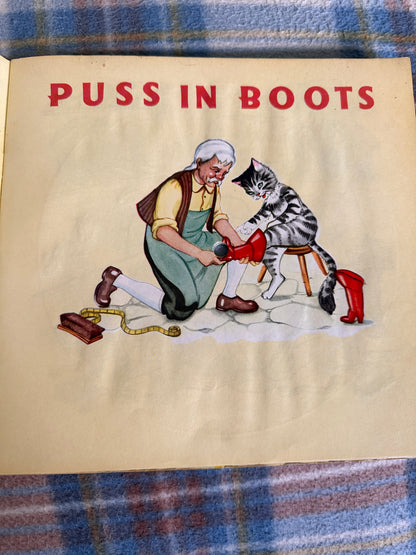 1959 Puss In Boots (The Talking Story Book) German/English Heide Verlag