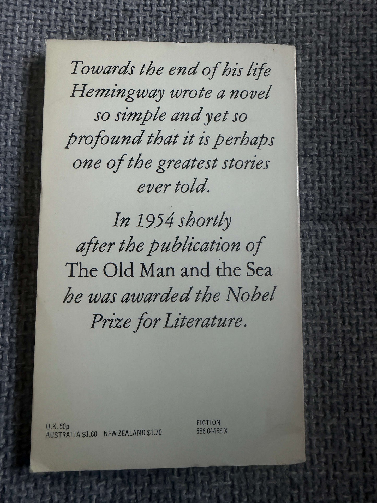 1976 The Old Man & The Sea - Ernest Hemingway (Triad/Panther Publish)