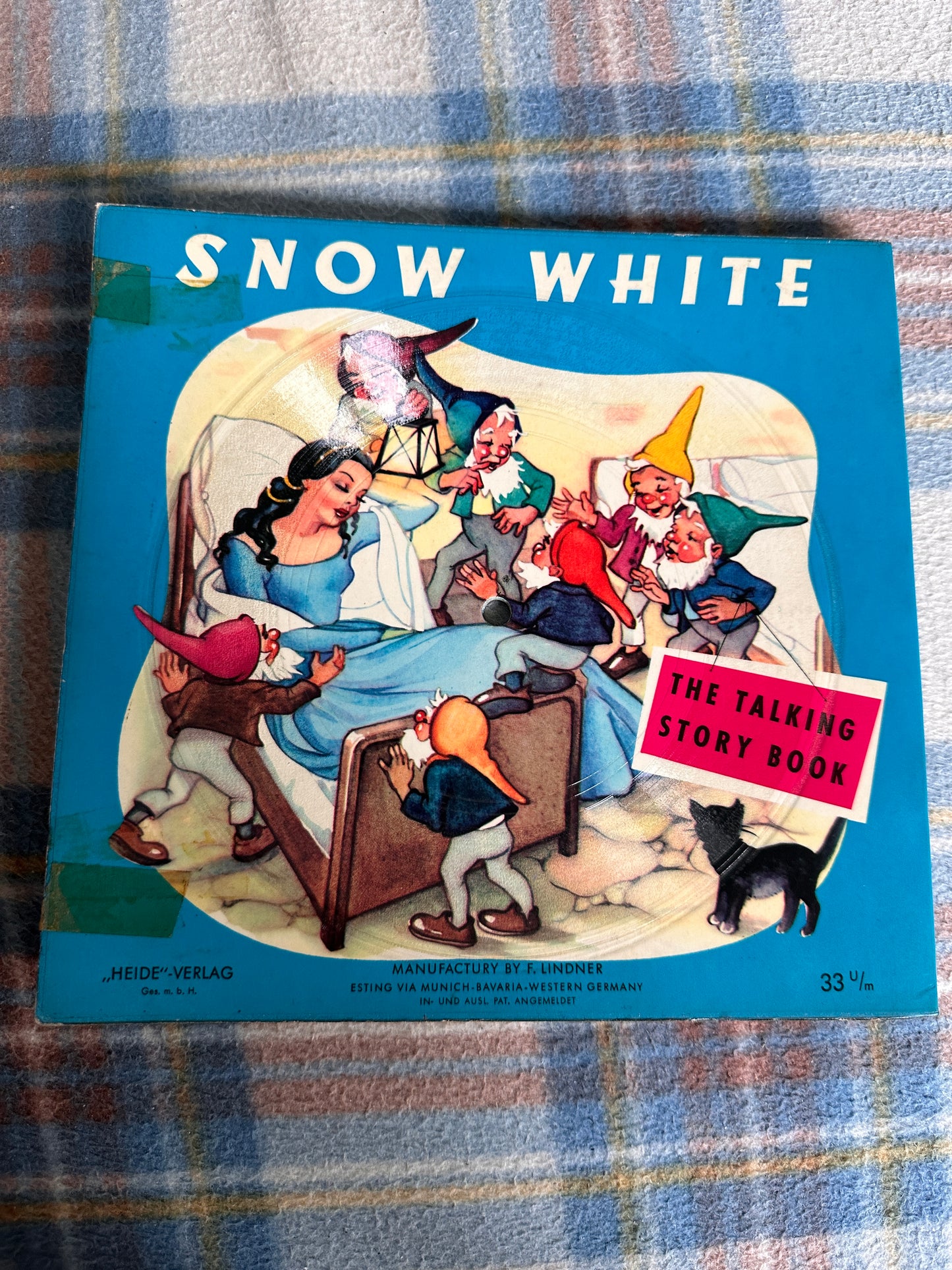 1959 Snow White(The Talking Story Book) German/English Heide Verlag