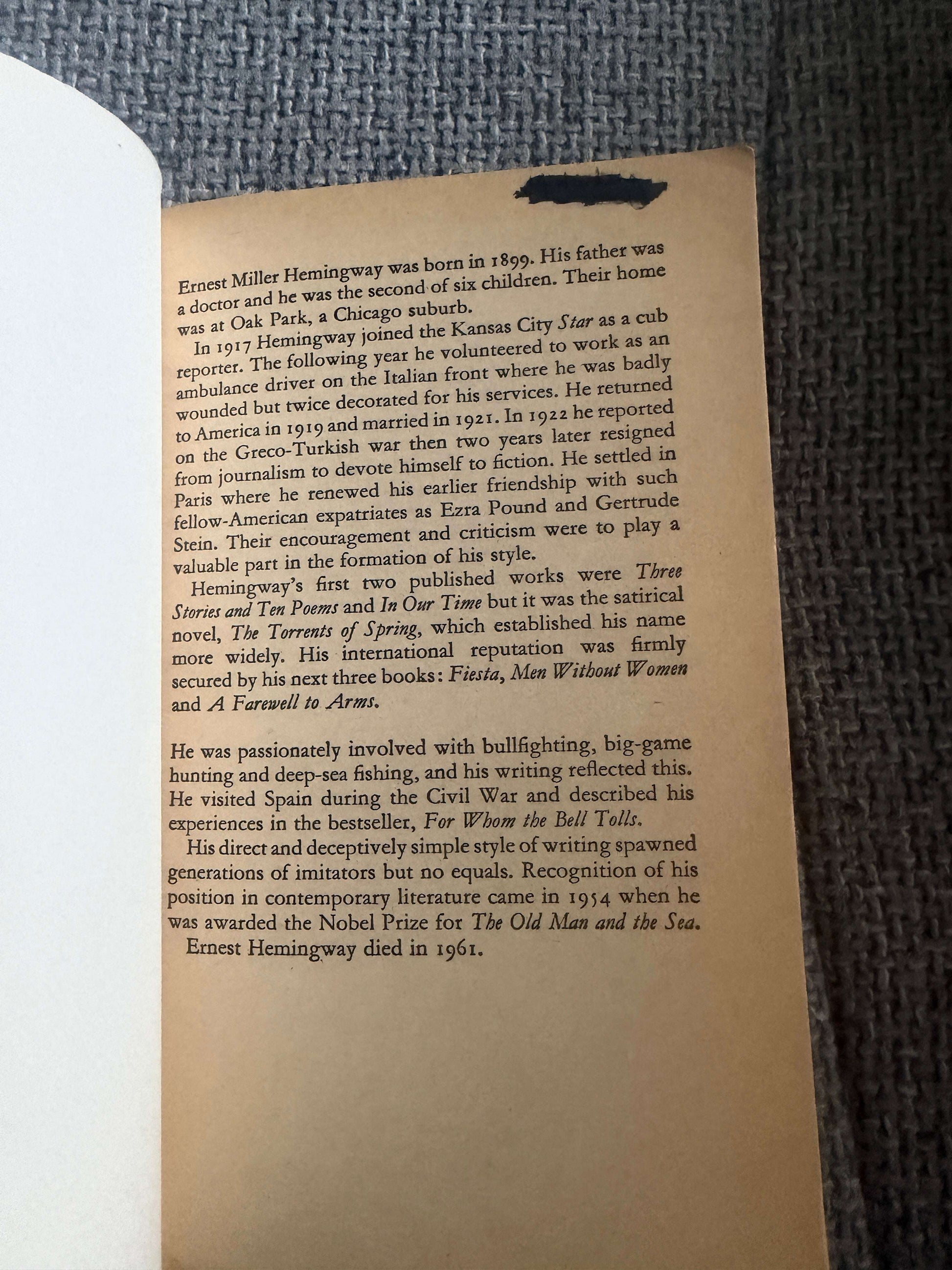1976 The Old Man & The Sea - Ernest Hemingway (Triad/Panther Publish)