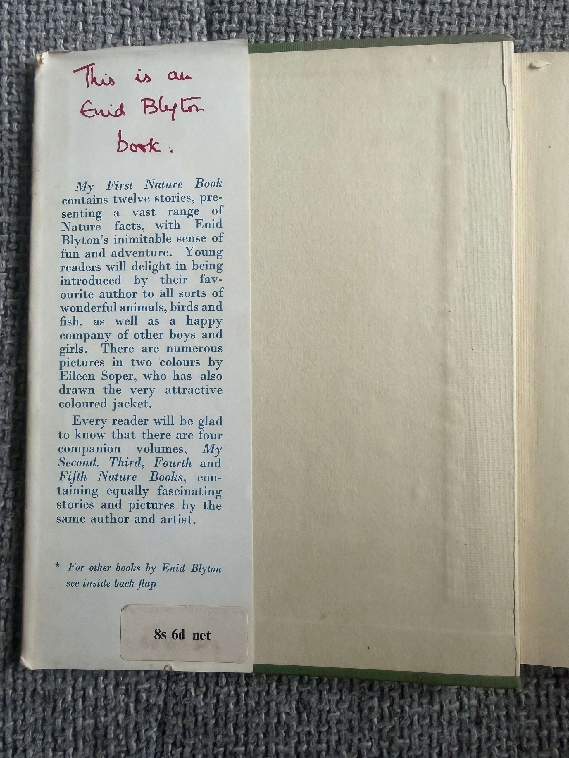 1953 The Brownie’s Magic (My First Nature Book) Enid Blyton (Eileen A. Soper illust) MacMillan & Co Ltd.