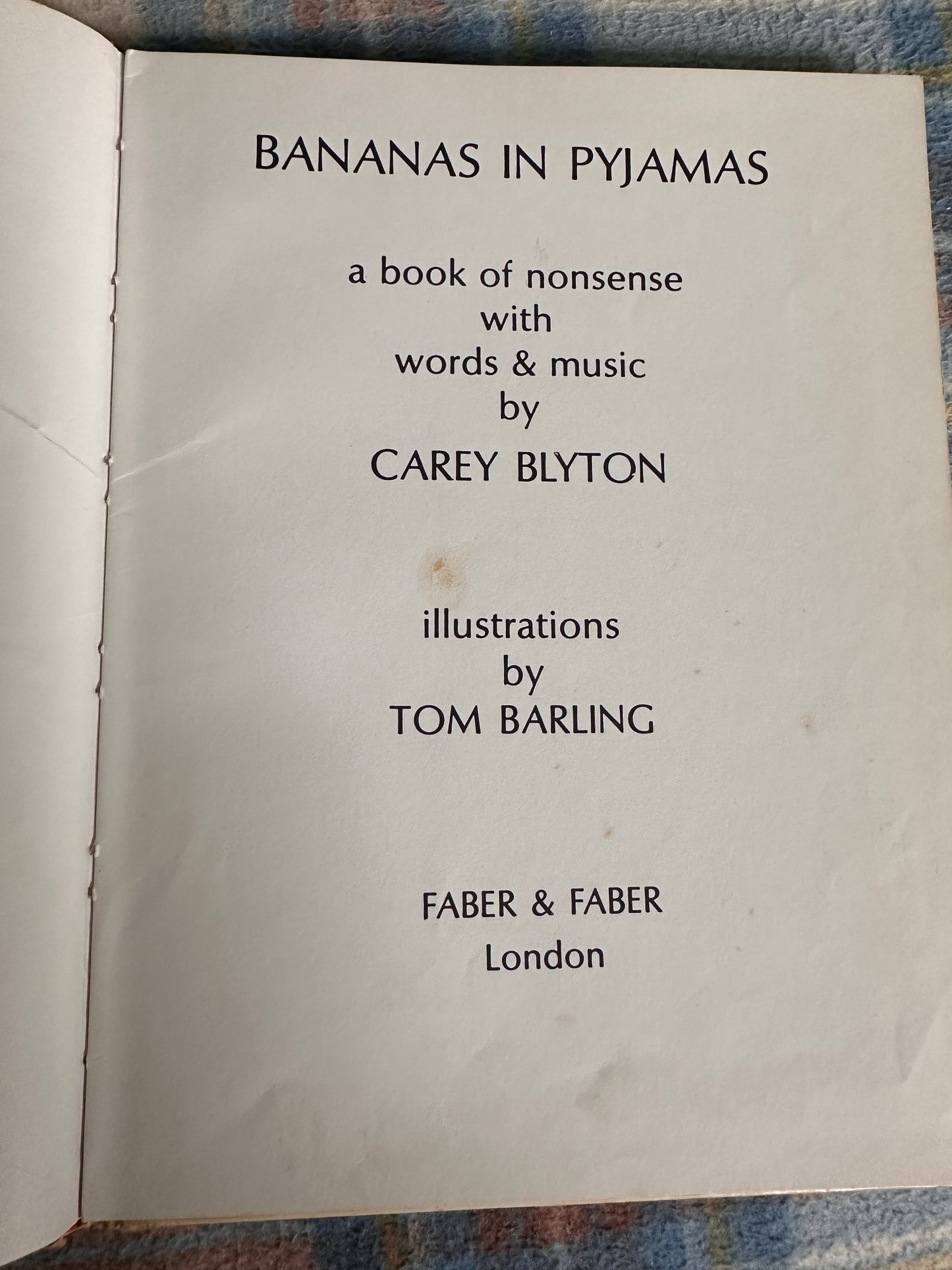 1972*1st* Bananas In Pyjamas - Carey Blyton(Illust Tom Barling) Faber & Faber