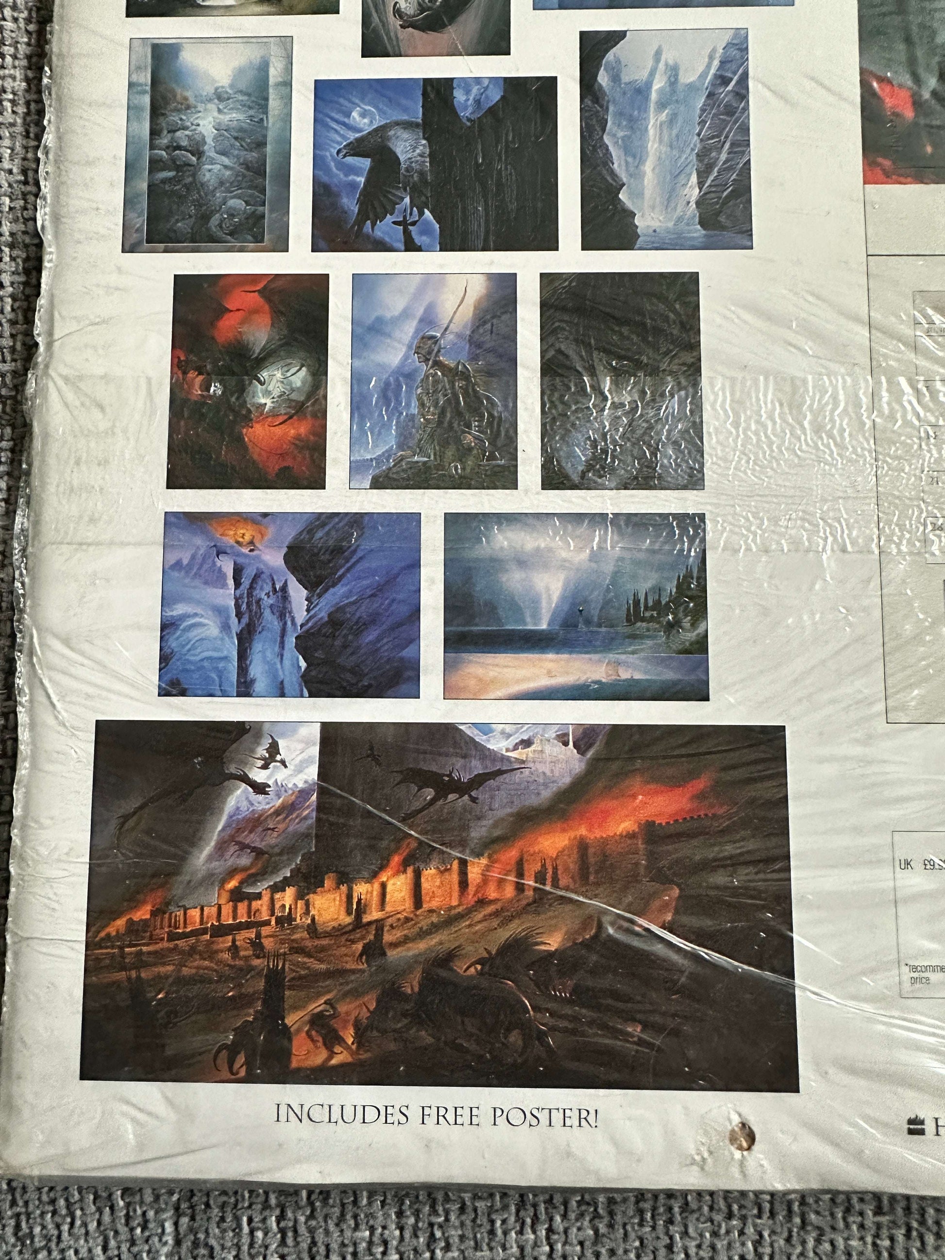 2001*Sealed* Lord Of The Rings - J. R. R. Tolkien Calendar (Illust John Howe) HarperCollins
