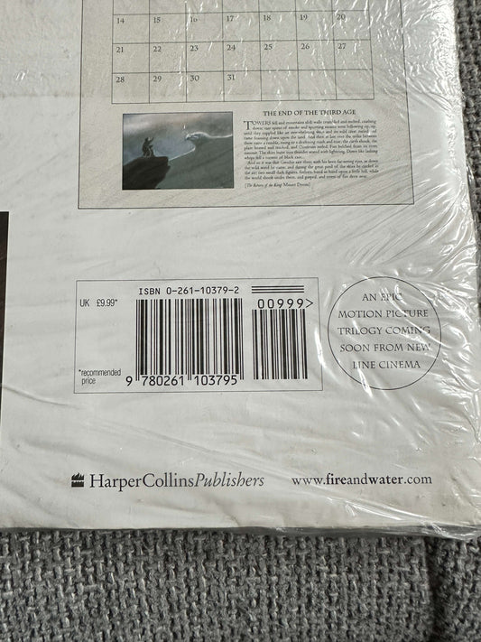 2001*Sealed* Lord Of The Rings - J. R. R. Tolkien Calendar (Illust John Howe) HarperCollins