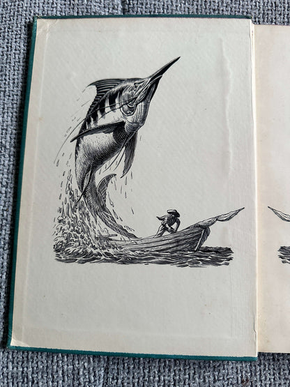 1953 The Old Man & The Sea - Ernest Hemingway( Charles F. Tunnicliffe & Raymond Sheppard Illust) The Reprint Society