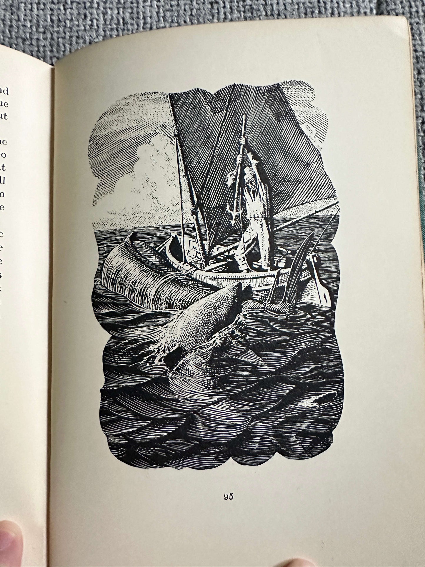 1953 The Old Man & The Sea - Ernest Hemingway( Charles F. Tunnicliffe & Raymond Sheppard Illust) The Reprint Society