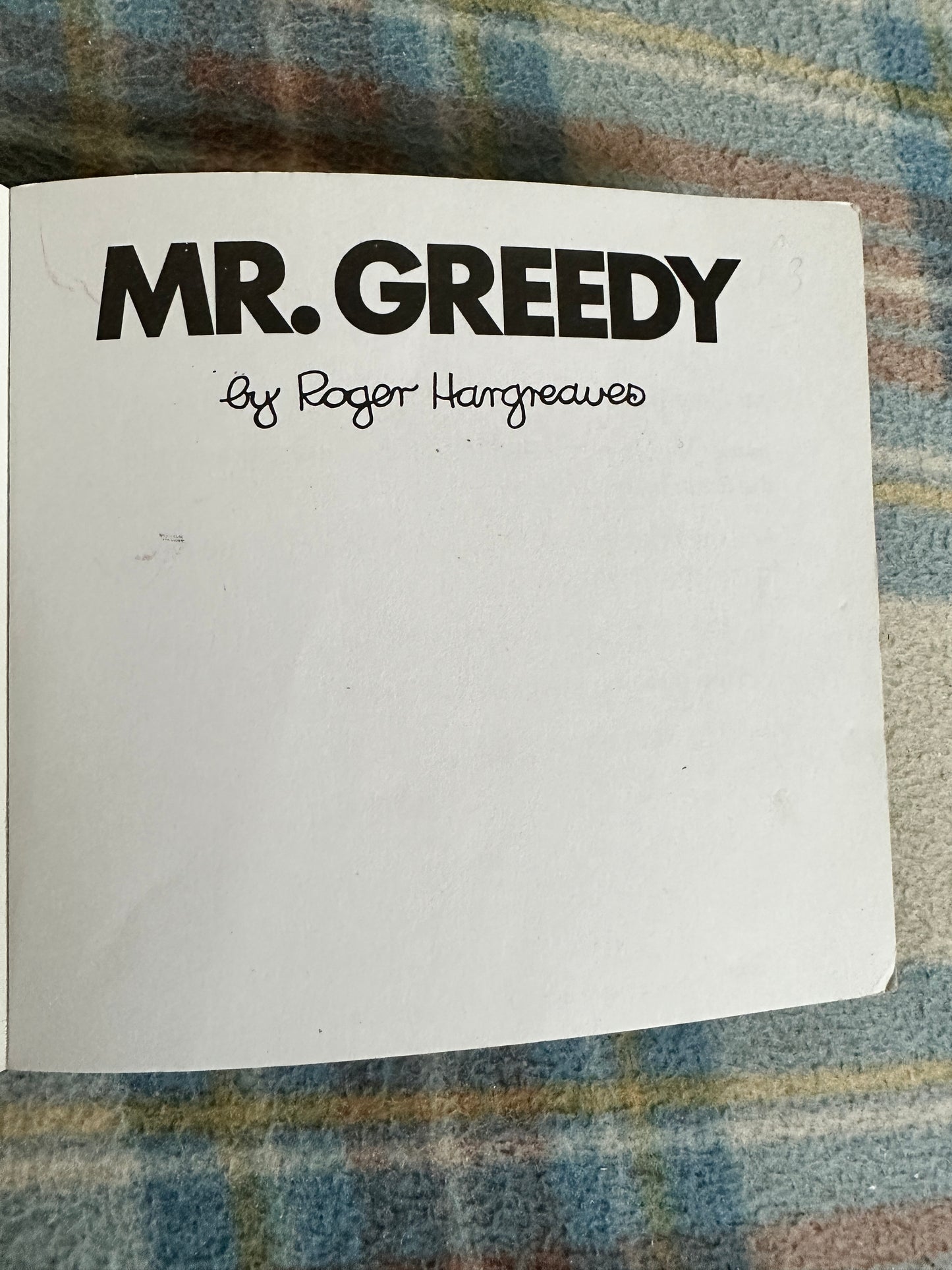 1990 Mr. Greedy - Roger Hargreaves(Egmont)