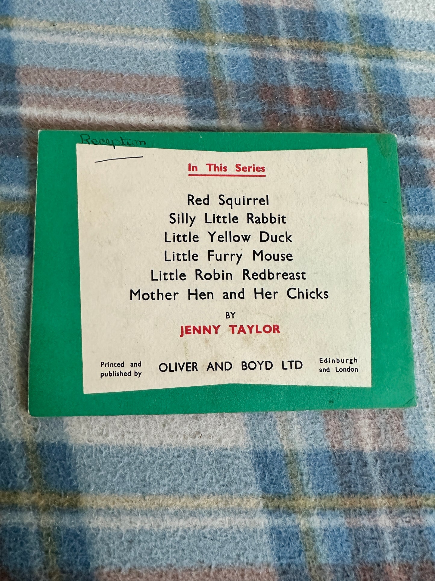 1954 Little Robin Redbreast - Jenny Taylor(Oliver & Boyd)