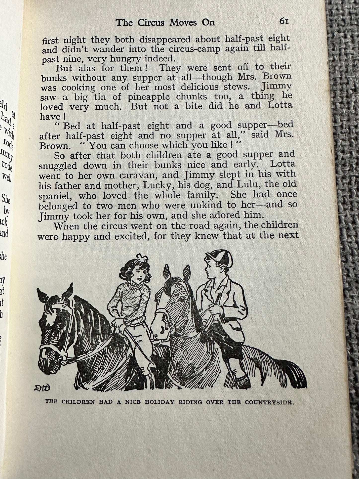 1950 Circus Days Again - Enid Blyton (E. H. Davie Illust) George Newnes Ltd